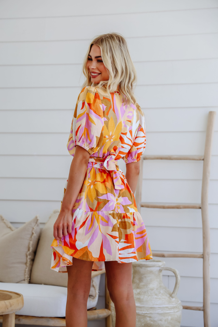 FIESTA DRESS - CORAL