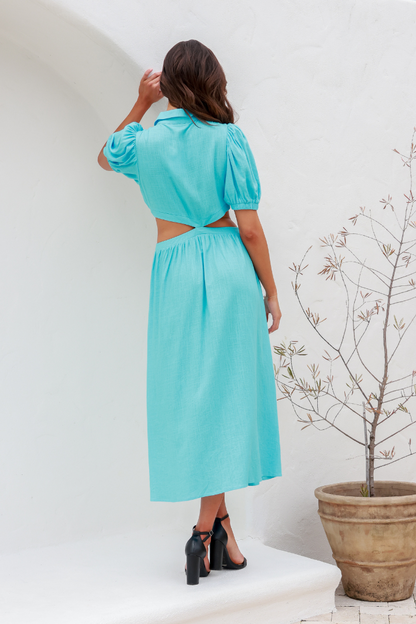 STARDUST DRESS - AQUA