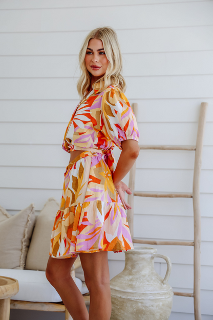 FIESTA DRESS - CORAL