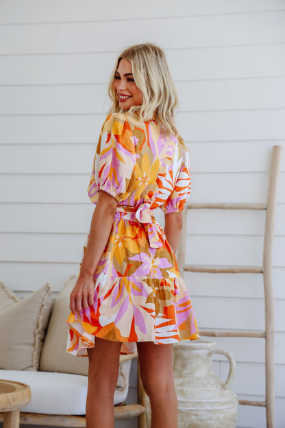 FIESTA DRESS - CORAL
