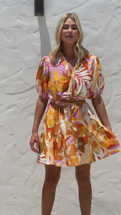 FIESTA DRESS - CORAL