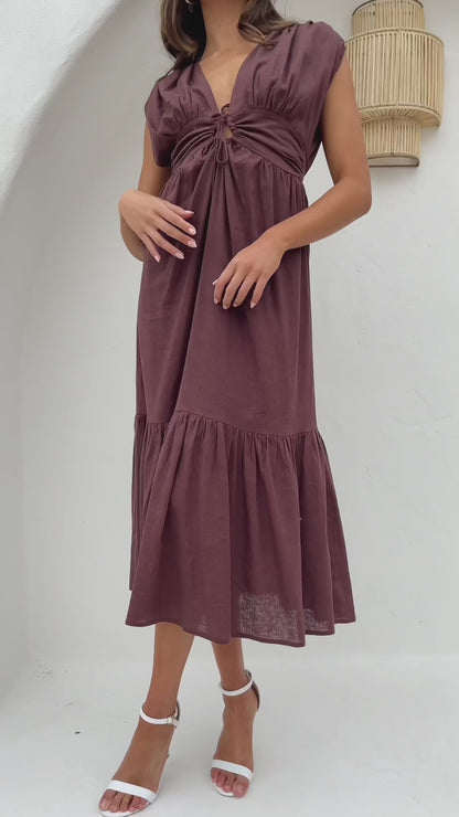 ALTITUDE DRESS - TOBACCO